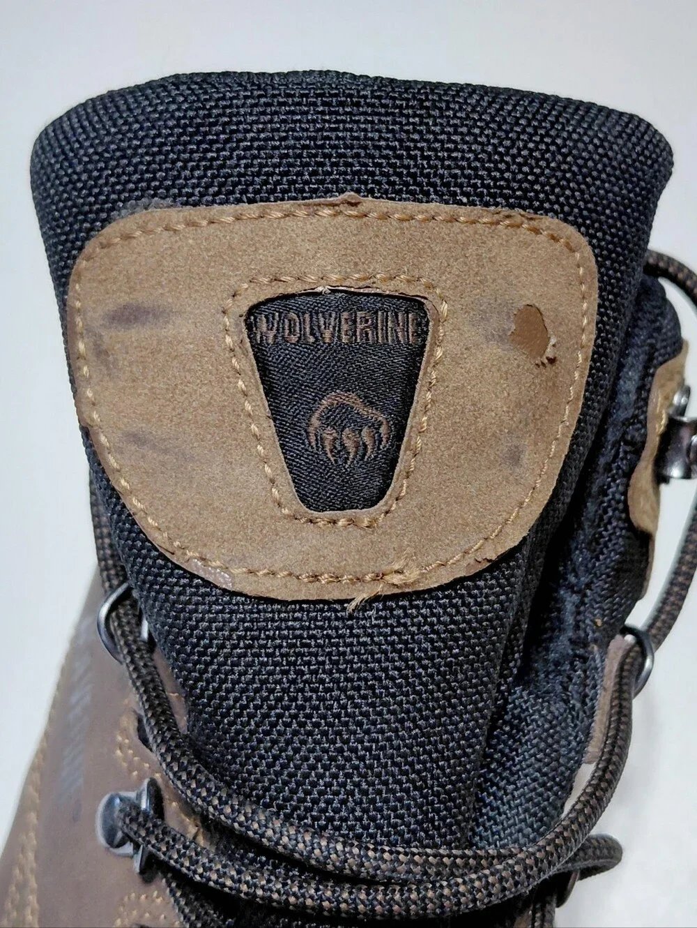 WOLVERINE Men's Spencer Brown and Black   Leather Hiking Boots  Size 10.5EW
